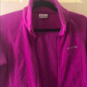 Columbia Fuschia Fleece sz M NWOT